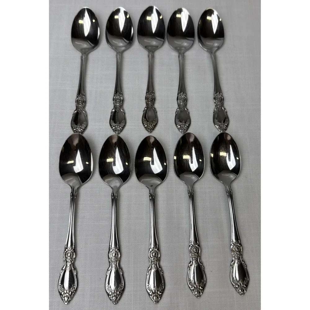 Oneida Stainless‎ Plantation Teaspoons Spoon Community Flatware Set of 10